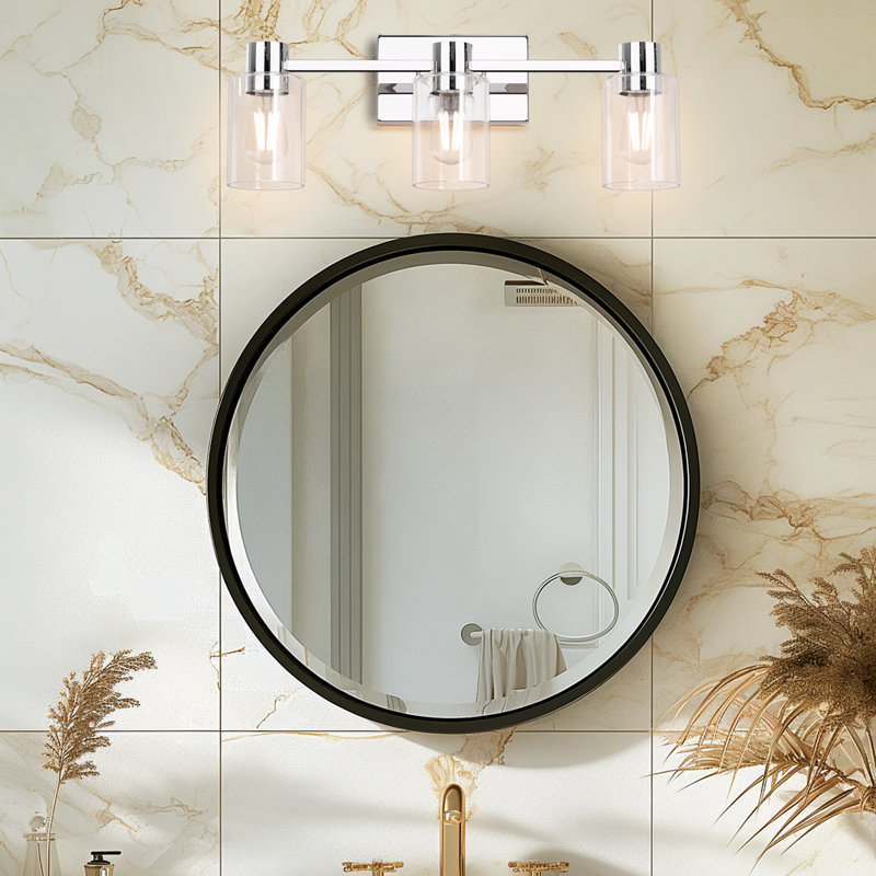 Chalise Vanity Light, Polished Chrome, 3 Lights