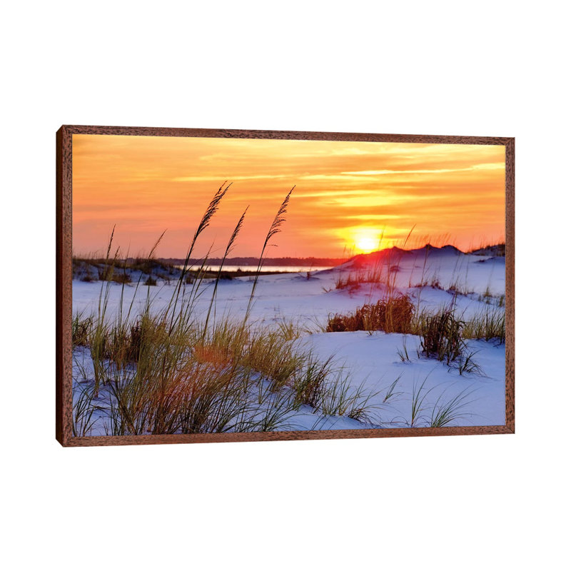 Seashore Sunset by Mike Jones - Print on Canvas, 101.6 cm H x 66.04 cm W, Classic Wood Framed Canvas
