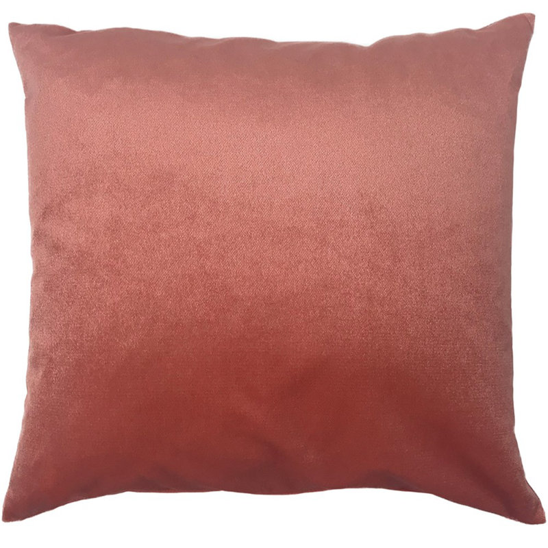 Housse de coussin carré et insert, Corail