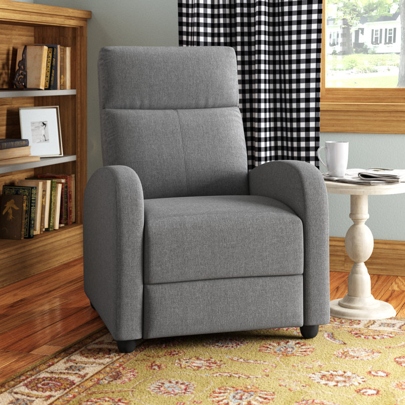Fauteuil inclinable large de 28,8 po Kraker, Mélange de polyester gris