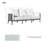 Hudson Aluminum Patio Sofa With Cushions