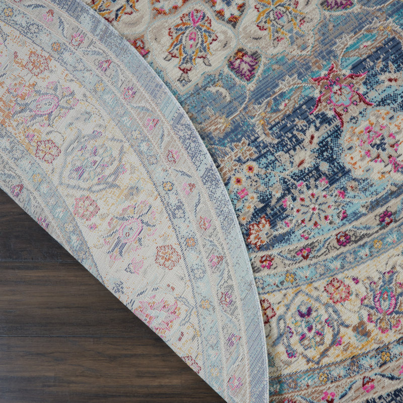 Lowndes Oriental Indoor Rug, Round 4'