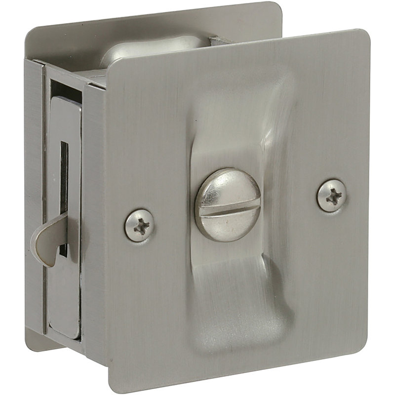 Verrou de porte d'intimité, Nickel satiné