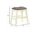 Upholstered Counter Stool with Solid Wood Frame