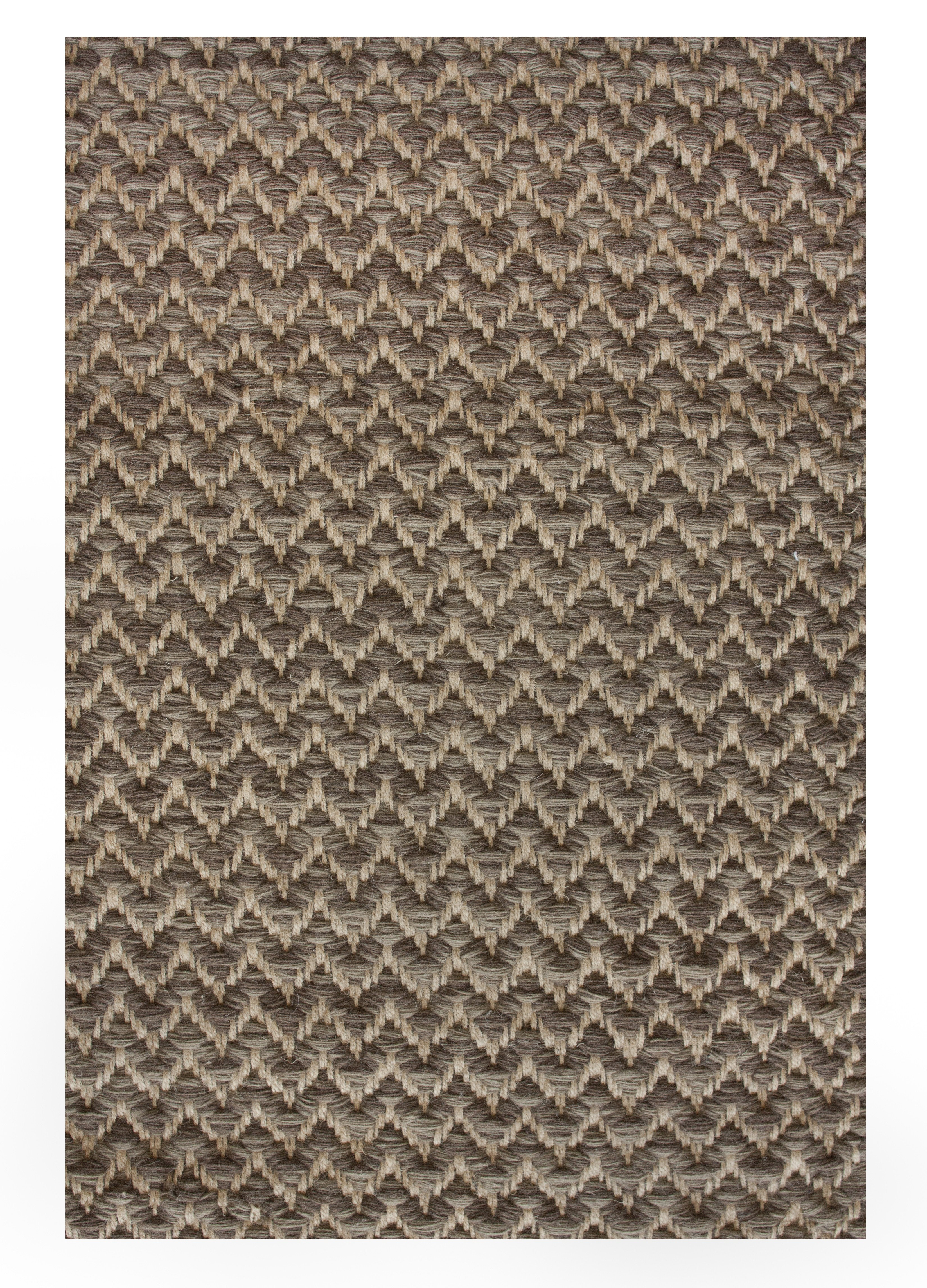 Bay Isle Home™ Zen Tweed Chevron Brown 3' x 5' Rug | Wayfair