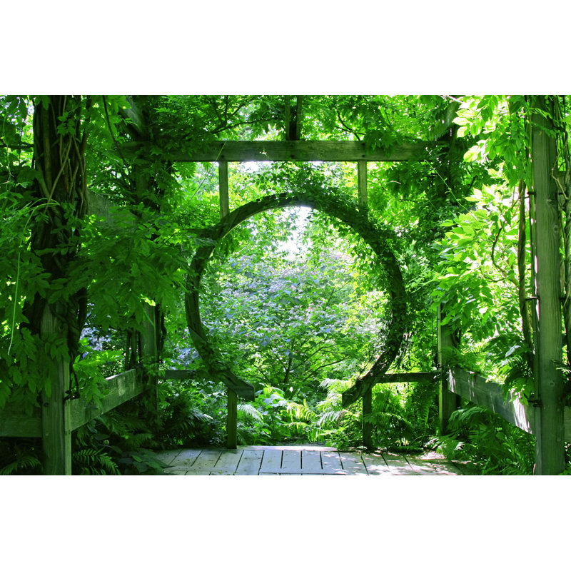 «Garden Entrance» par Sharoncobo - Photographie sur toile tendue, H 8 po x l 12 po