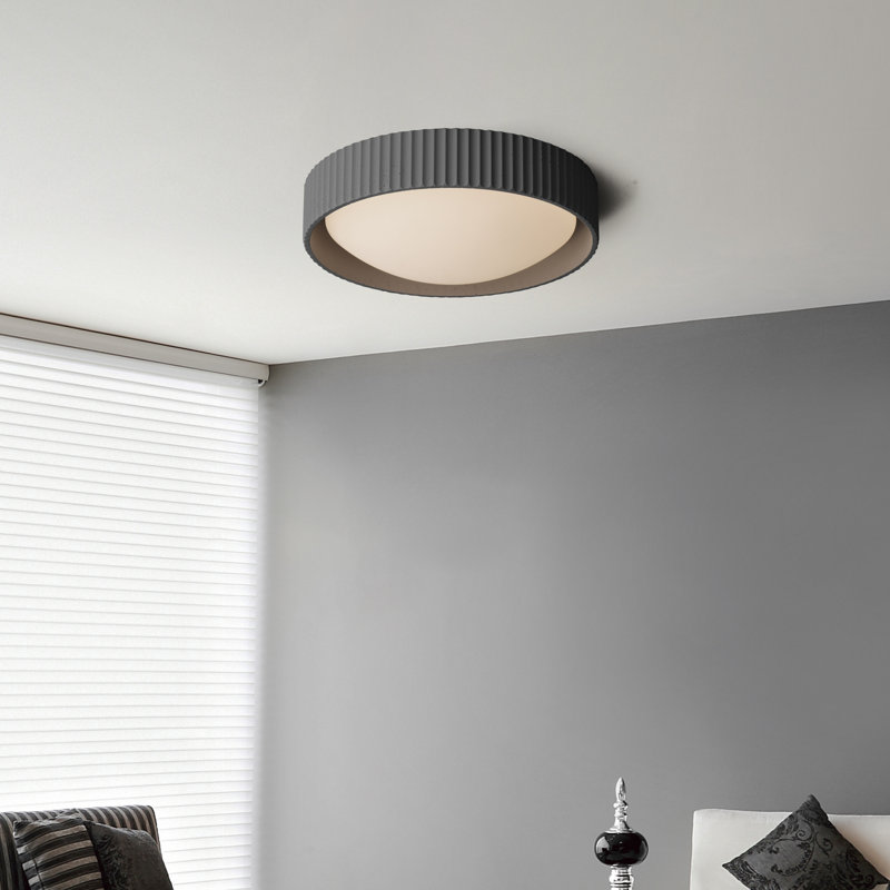 Carran Acrylic LED Flush Mount, Gray