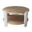 Table basse 31,5 x 31,5 x 17,7 po en bois au fini brun naturel