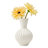  Londen 6.25" Ribbed White Ceramic Table Vase-400674911-346366650