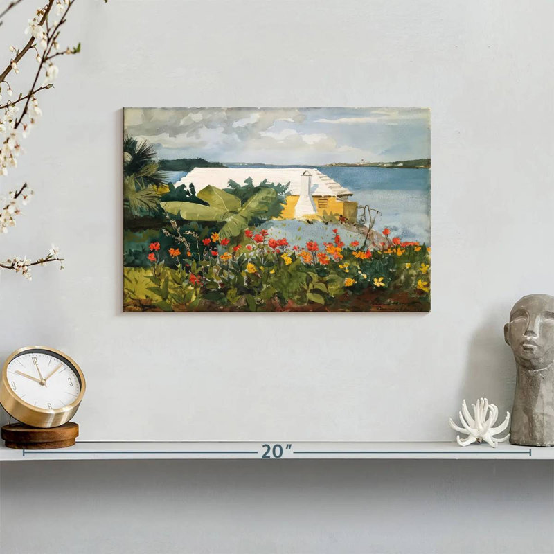 Gillard Flower Garden And Bungalow - Bermudes, H 8 po x l 12 po