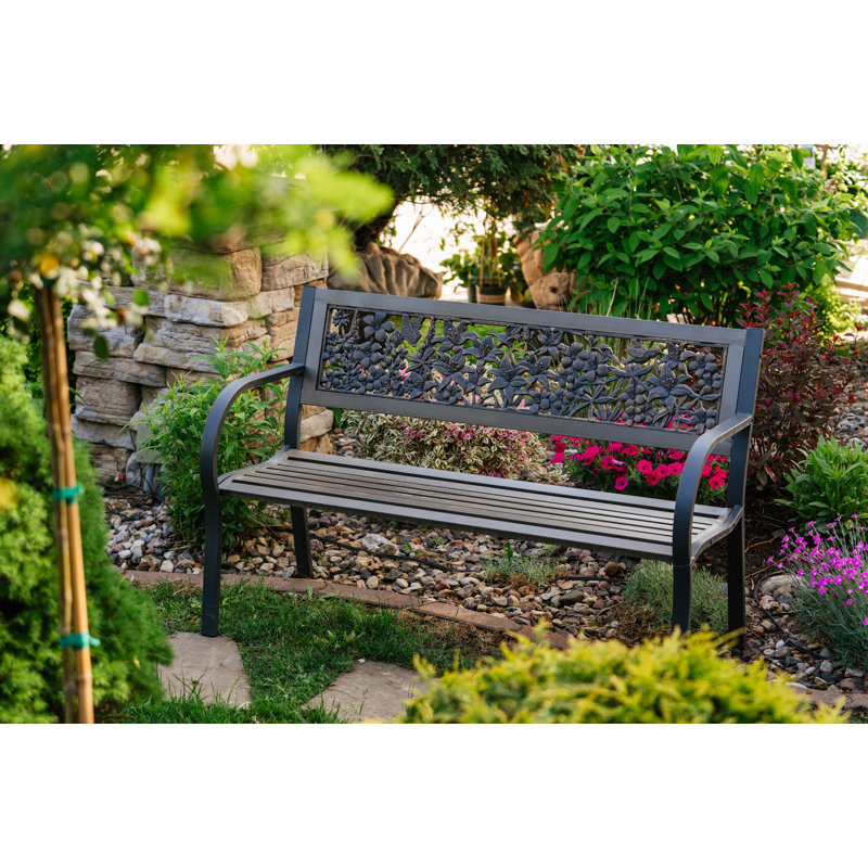 Banc de parc en acier Cole