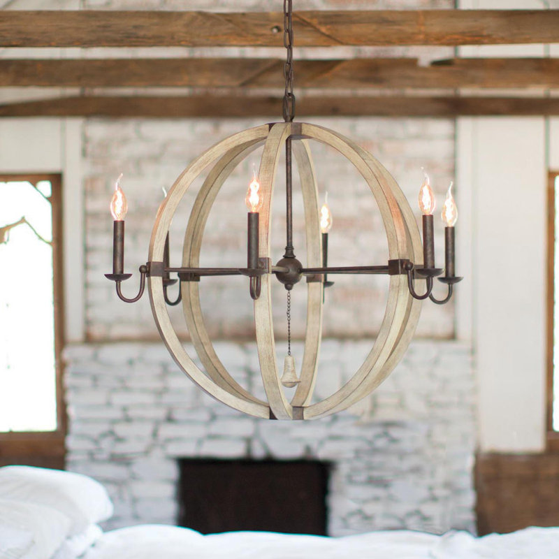 Oceane 6-Light Candle Style Globe Chandelier
