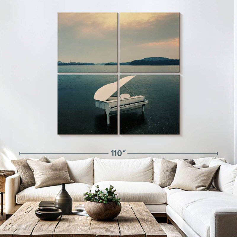 Abarca Piano By The Sea, 74" H x 74" W