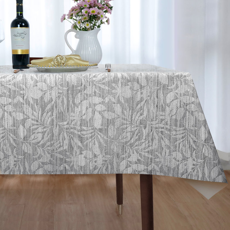 Nappe en plastique / vinyle rectangulaire, 78 po x 52 po, gris