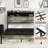 Full Size Bed Frame With Storage And 2 Usbs, Classic Design, Brown Wood Tone, Structure, No Noise, Quick Setup, Bedroom Essential In Antique Gray, Ports, Space, Quiet Function, Easy To Assemble, Box-1662049813