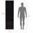 Black Bar Cabinet For Home - Engineered Wood, 15 Shelves, Wine Holder, 71.1x20x13.3 Entertaining In-441560204