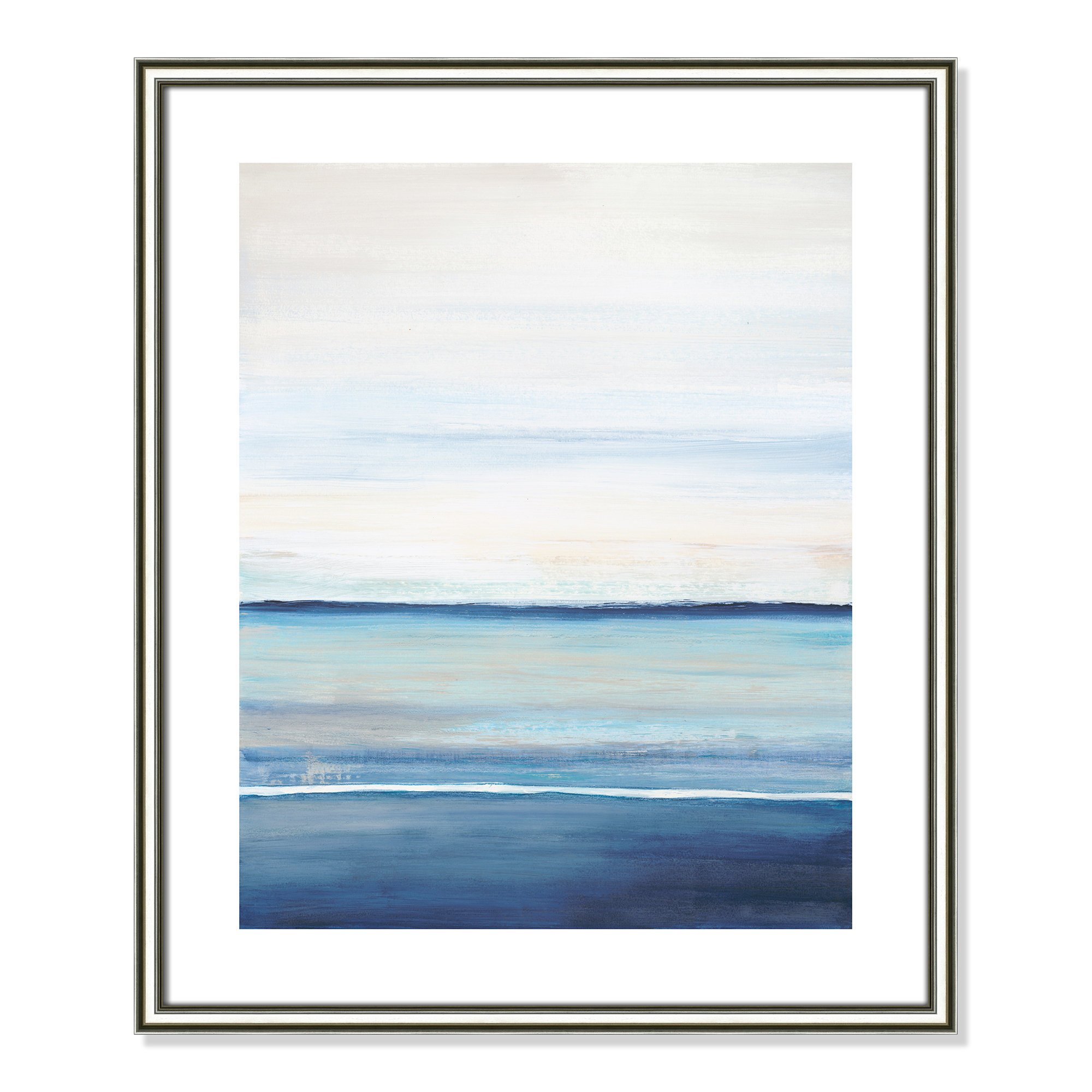 Distant Whispers by Filippo Ioco - Painting Print, 25.5" H x 21.5" W x 0.88" D, Silver Framed Paper