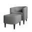 Ensemble de fauteuil et repose-pieds rembourrés-759008840