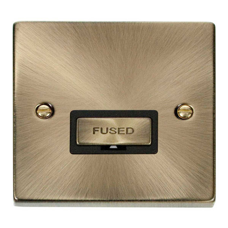 Antique Brass 13A Fused Ingot Connection Unit