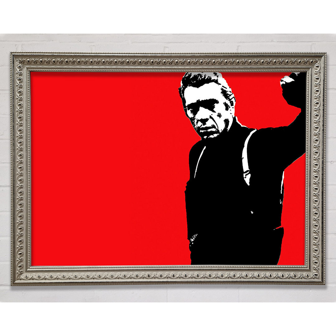 Steve Mcqueen Rot - Einzelner Bilderrahmen Kunstdrucke