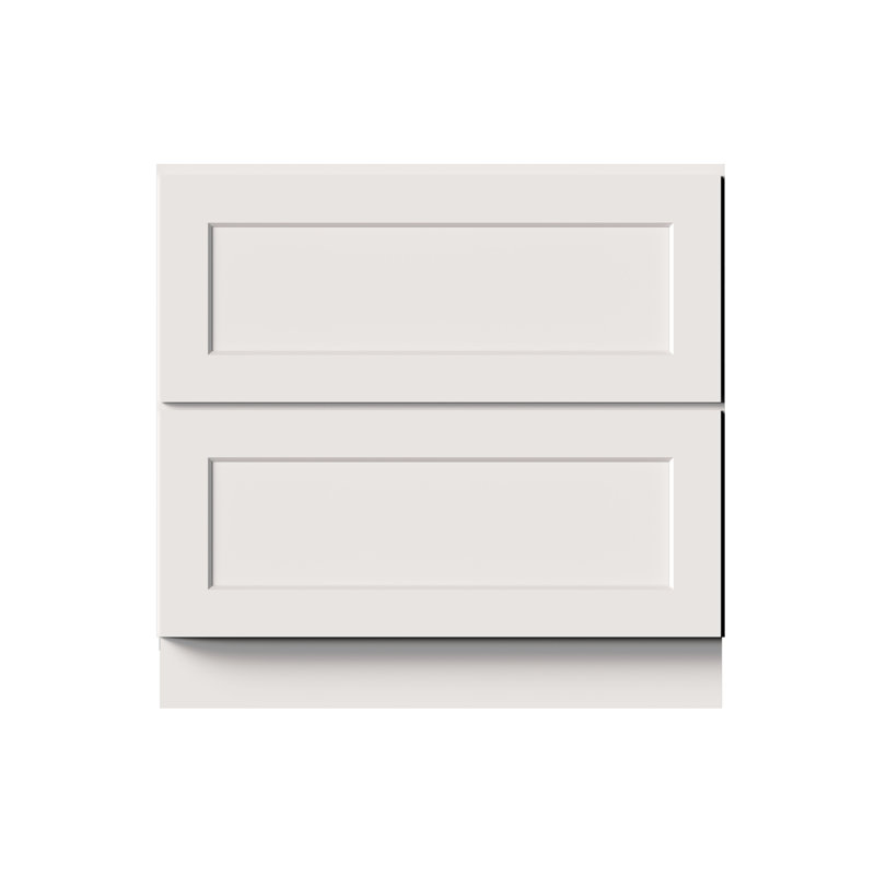 Armoire de cuisine au sol avec 2 tiroirs, 36", Cyber gris