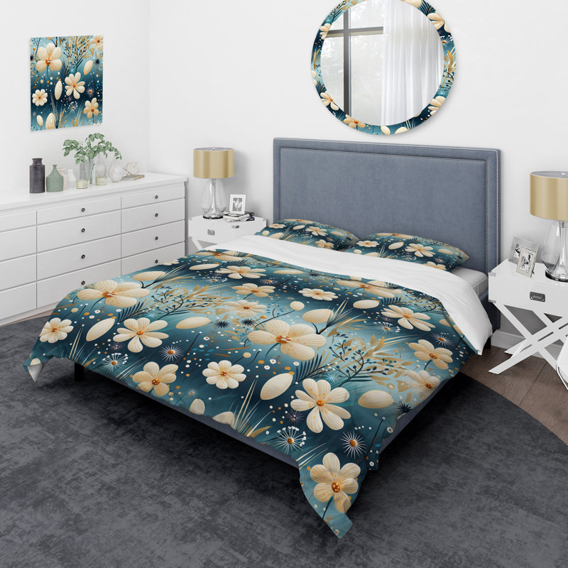 Literie Ferns, Housse de couette pour très grand lit et 2 très
