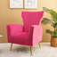 Fauteuil à oreilles en velours de 27 po de largeur Milana-280561612