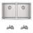 Stylish Dual-mount 31" Double Bowl Stainless Steel Kitchen Sink with Strainers