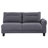 Grey Loose Back Sectional Sofa