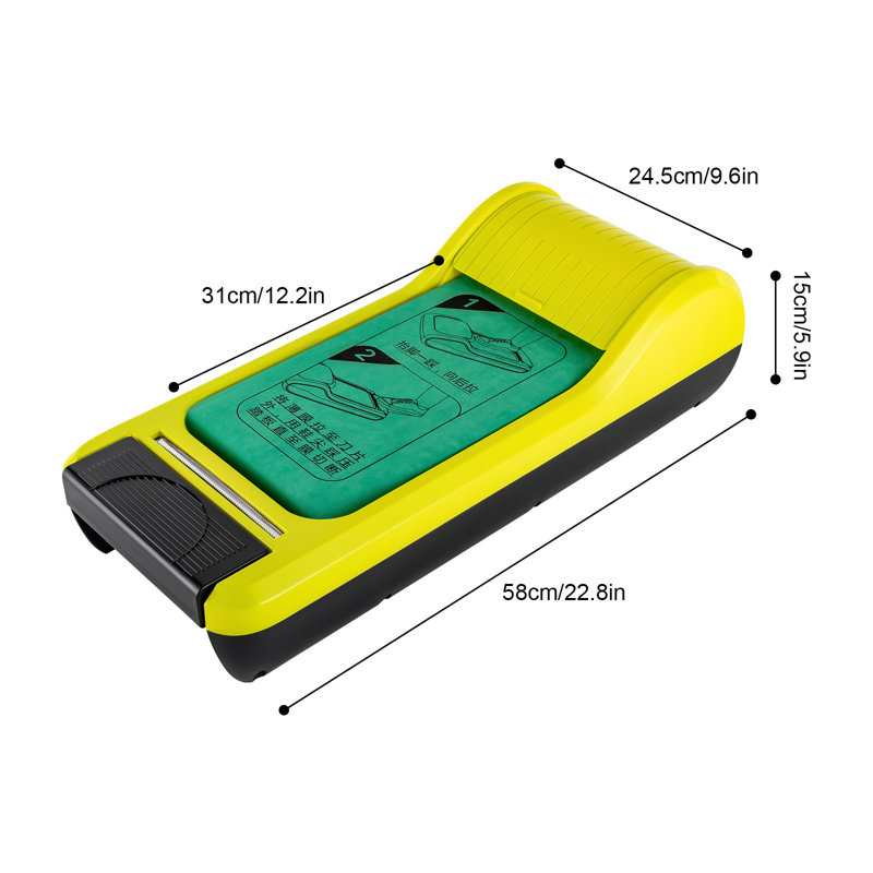 Dibbrun Automatic Shoe Film Machine Portable with 1 Roll of Film, Green