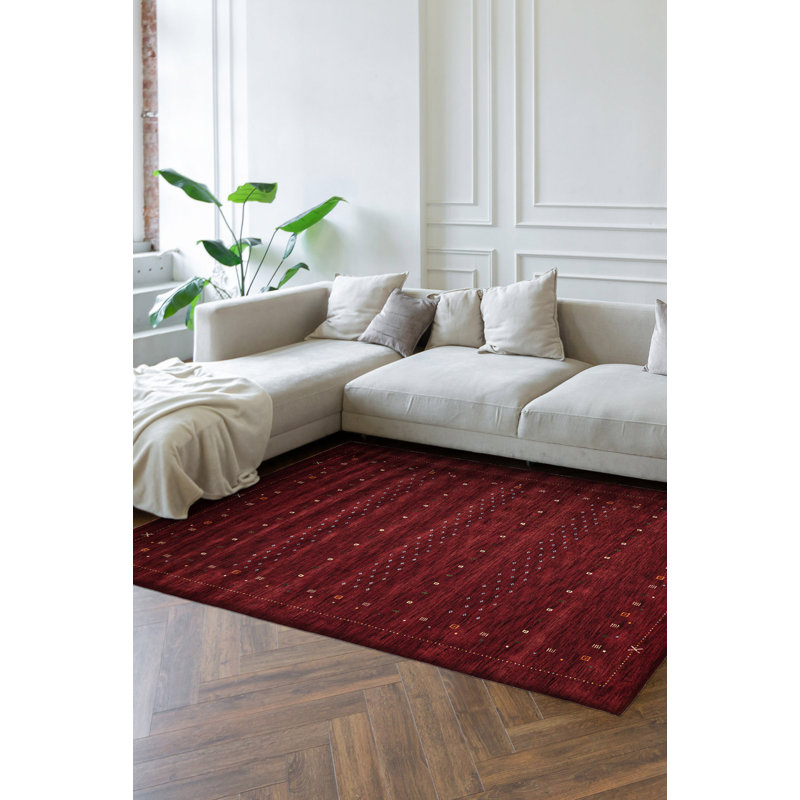 Tapis rouge Kashkuli Gabbeh 8 pi 1 po x 11 pi 4 po