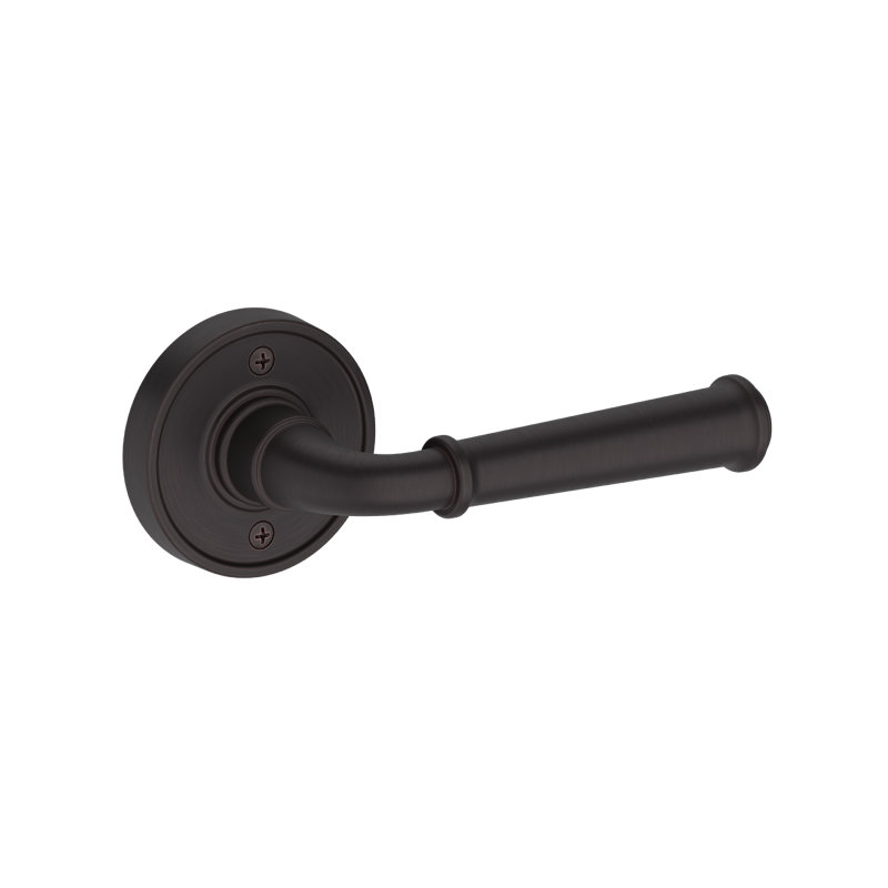 Dunsmoor Full Dummy Lever with Recessed Round Rose in Lifetime (PVD) Satin Brass, Venetian Bronze