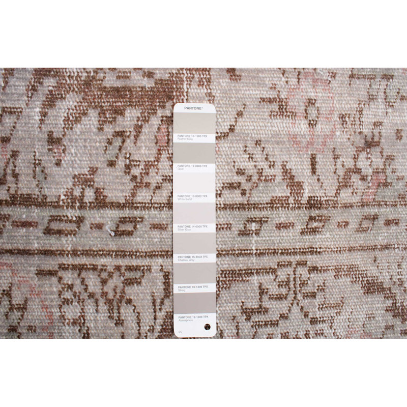 Tapis brun clair à transition de couleur 5 pi 8 po x 8 pi 11 po
