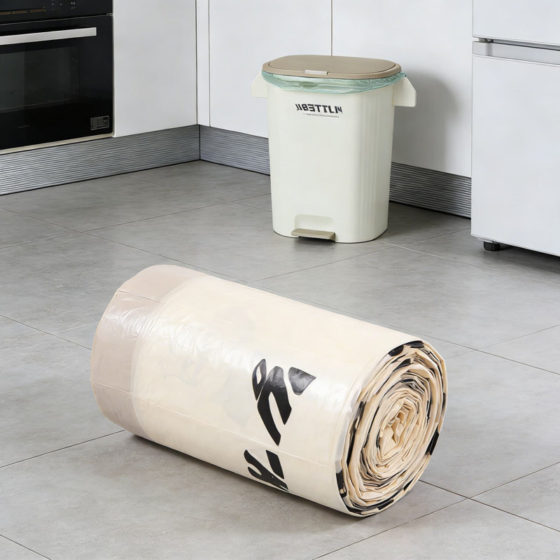 4 Gallon Drawstring Trash Bags With Otter Print, Tear-Resistant & Odour-Control Small Garbage Can Liners For Bathroom And Kitchen, 110 Count