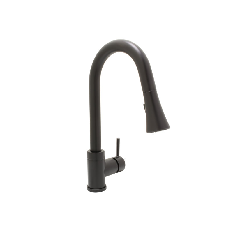 Huntington Brass Pull Down Kitchen Faucet, Matte Black