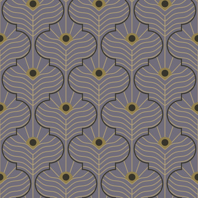 Moroccan Peacock - Dusk Lavender Wallpaper