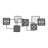 2 Piece Matrix Panel Square's Contemporary Metal Wall Décor Set