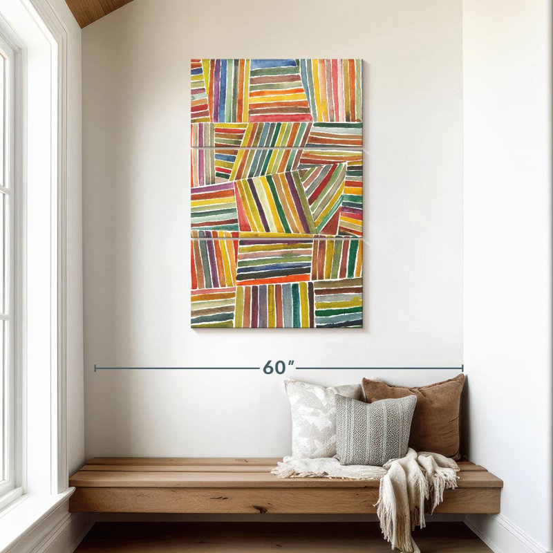 Avery Stripes I, 45" H x 28" W