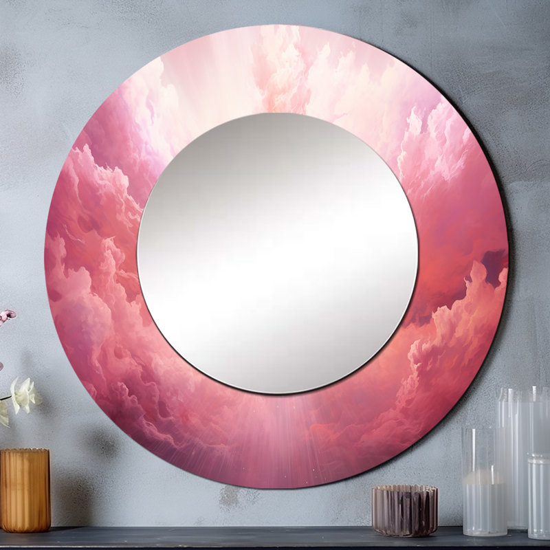 Ascension Aura Christianism Art I - Christianity Round Mirror Wall Decor_MTMIR108310, 36" x 36"