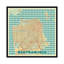 « san francisco rétro urban blueprint map », reproduction d’impression sur toile-33100454-72298437-72298442