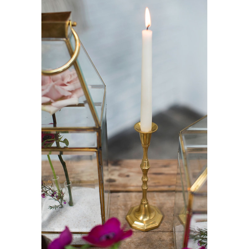 9.25'' H Metal Tabletop Candlestick