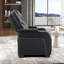 Fauteuil inclinable de 37 po de style cinéma en similicuir avec éclairage à DEL, porte-gobelets et appui-tête réglable (ensemble de 6)