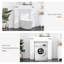 Armoire de rangement au-dessus de la toilette Latitude Run®, économiseur d'espace, organisateur de rangement avec tablette réglable, blanc