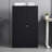 Black Storage Cabinet, Adjustable Height Dividers, Handle Locks, Spring Loaded Door Metal Exquisite-879645619