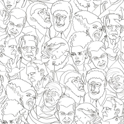 Papier peint adhésif Universal Monsters par RoomMates