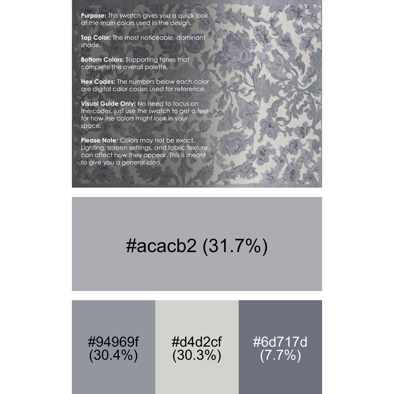 Machine Washable Gray Area Rug, Square 4'