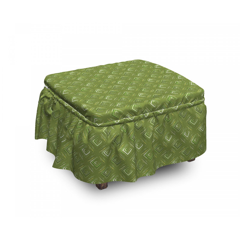 Box Cushion Ottoman Slipcover