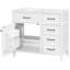 Meuble-lavabo simple 36 po avec comptoir en céramique 36 po | Idée de cadeau-461998293