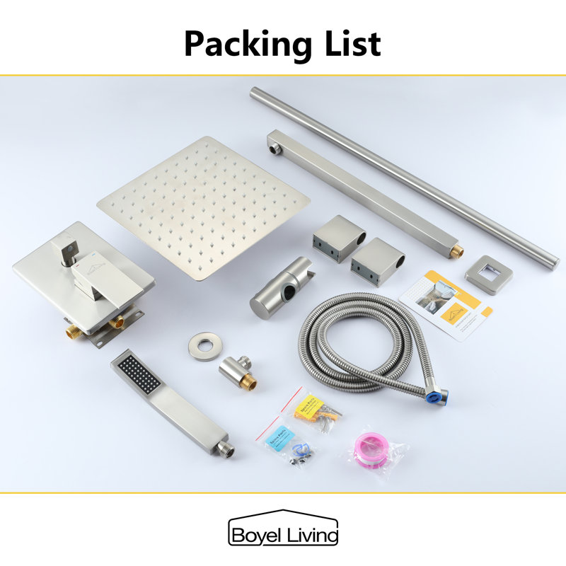 All-In-One Kit with Rough in-Valve, Brushed Nickel