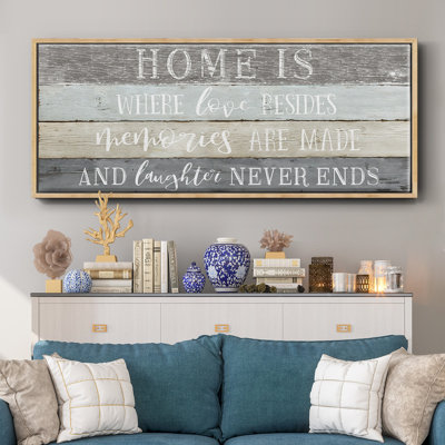 Home is Where- Toile encadrée